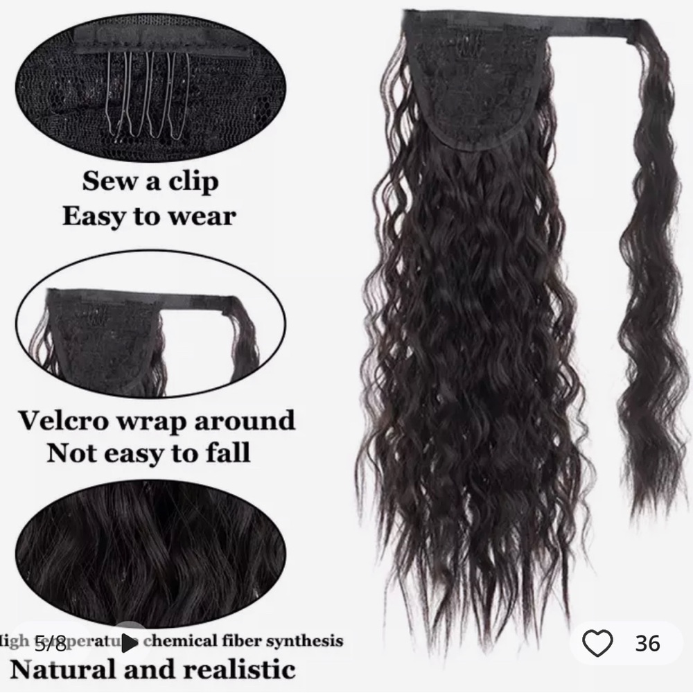 Synthetic ponytail